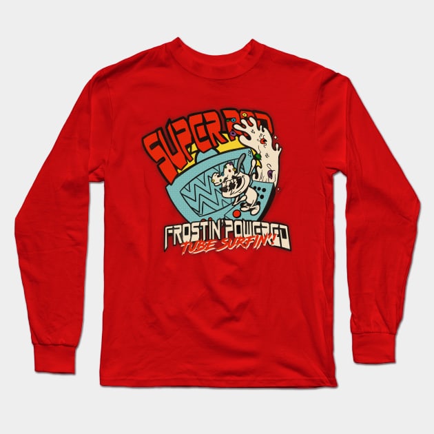 SUPER RAD FROSTIN' POWERED TUBE SURFIN' Long Sleeve T-Shirt by Legend of Louis Design Co.